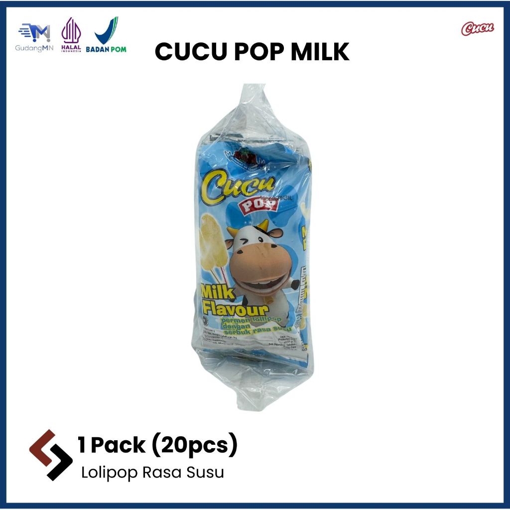 

CUCU POP MILK | PERMEN LOLIPOP RASA SUSU