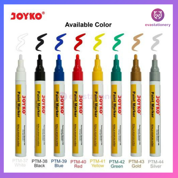 

Joyko Paint Marker Color Spidol Cat Permanen Warna PTM