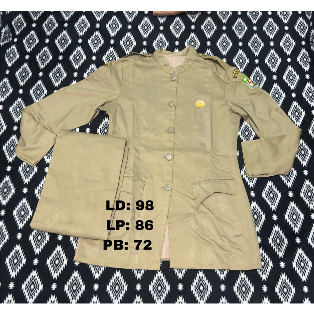 Preloved Seragam ASN PNS Pemda Guru Wanita Setelan (Minus)