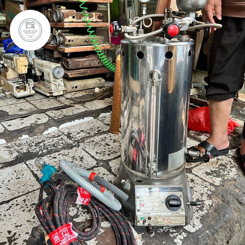 TABUNG GOSOKAN UAP/BOILER/SETRIKA OTOMATIS NAGAMOTO 15 LITER 17-GB SECOND (BEKAS)