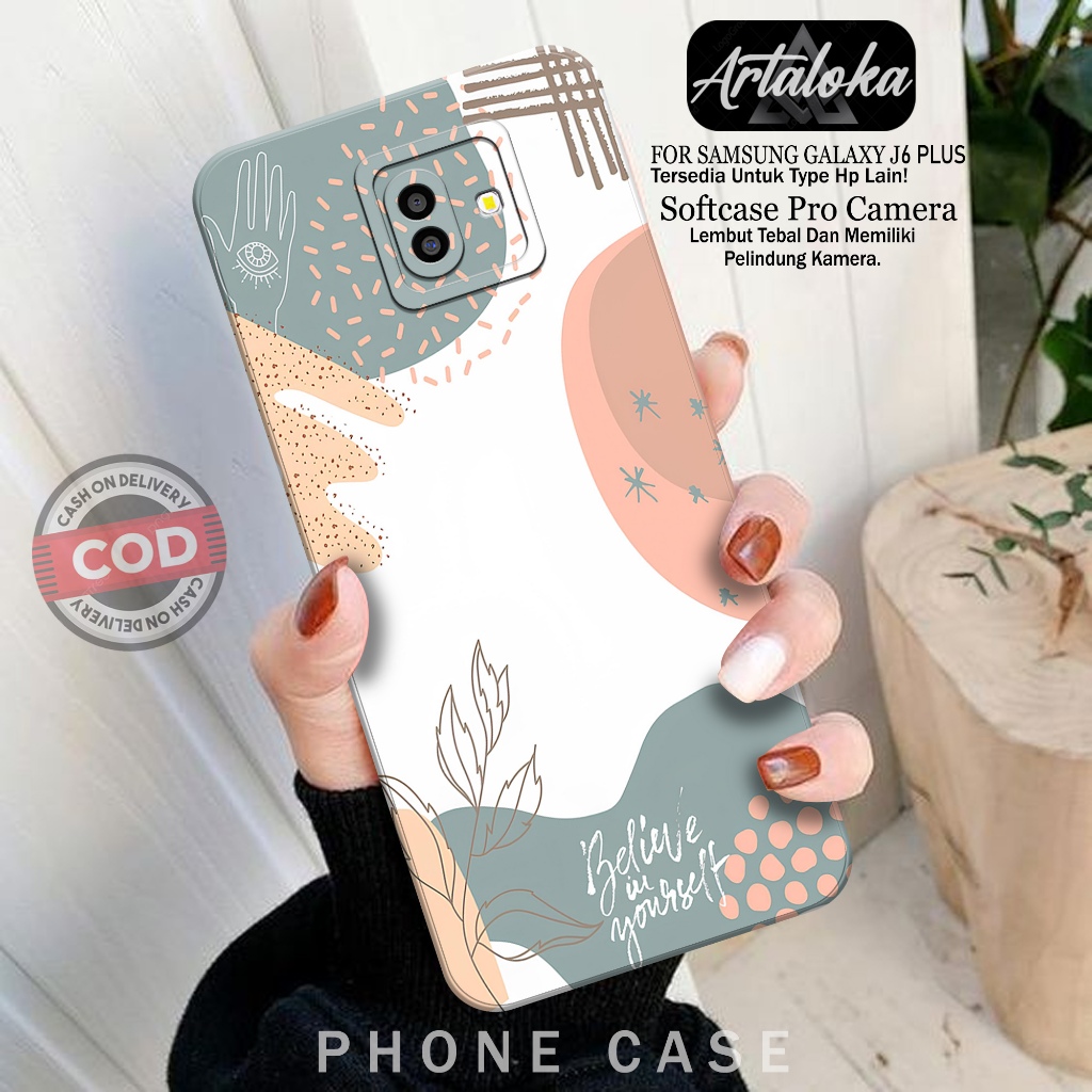Softcase Hp Samsung Galaxy J6 Plus Fashion Case Pattern Case Samsung Galaxy J6 Plus Silikon TPU Pro 
