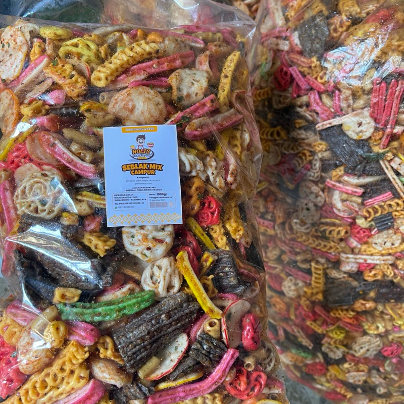 

RB22 500gr - Seblak MIX Campur Pedas Daun Jeruk // Seblak Kering Bantat // Aneka Seblak Cemilan