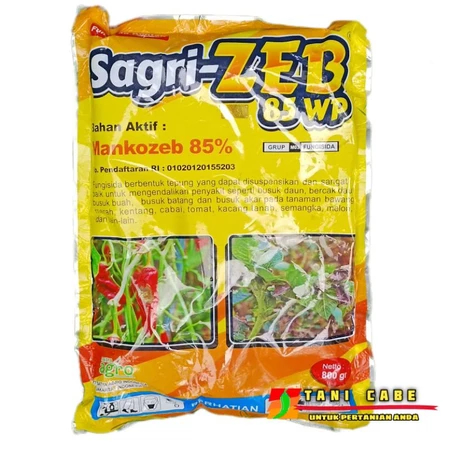 

FUNGISIDA SAGRI ZEB 85 WP KUNING 800 GRM ATASI PATEK / Fungisida Anti Patek
