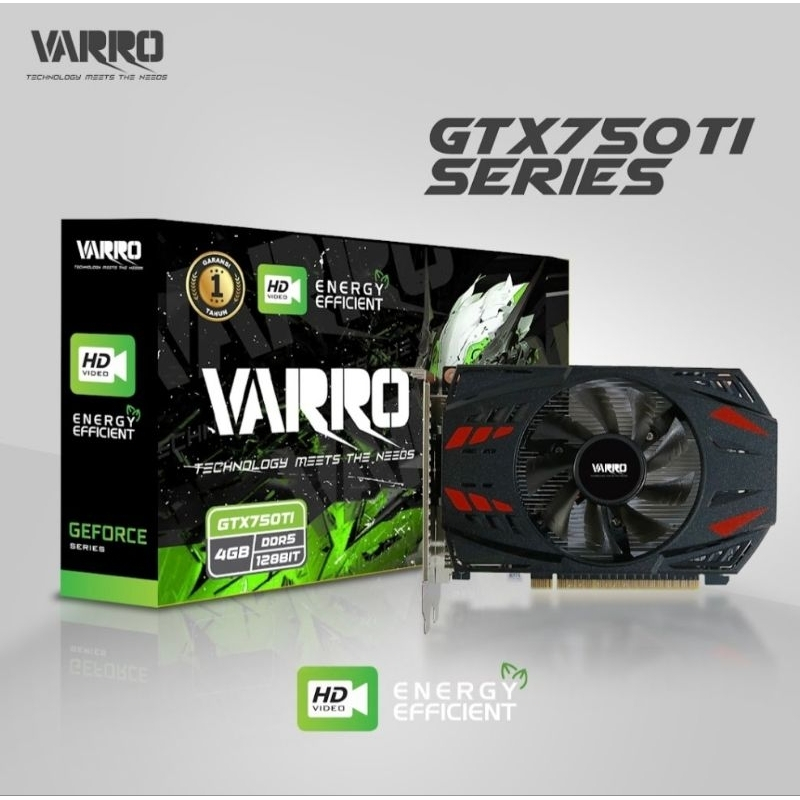 VGA Card Varro GTX750Ti 4gb Ddr5 Graphic Card Nvidia GTX 750 Ti