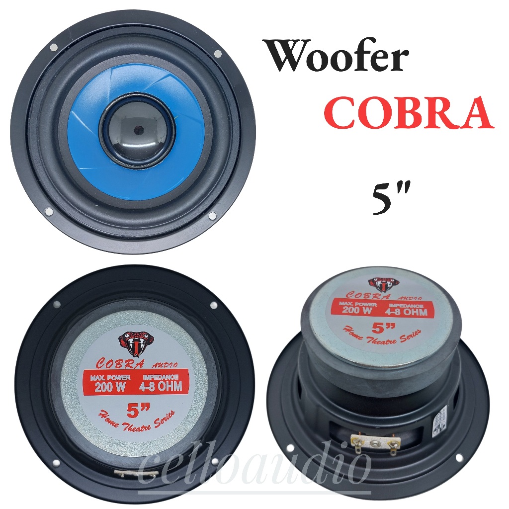 Komponen Speaker Woofer 5 Inch Cobra 5" 200 Watt