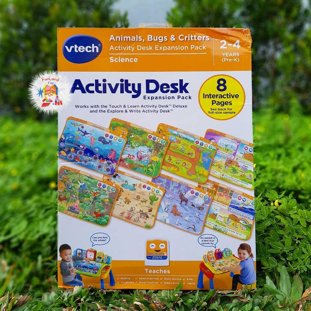 Vtech Touch & Learn Activity Desk Deluxe Expansion Pack - Animal Bugs