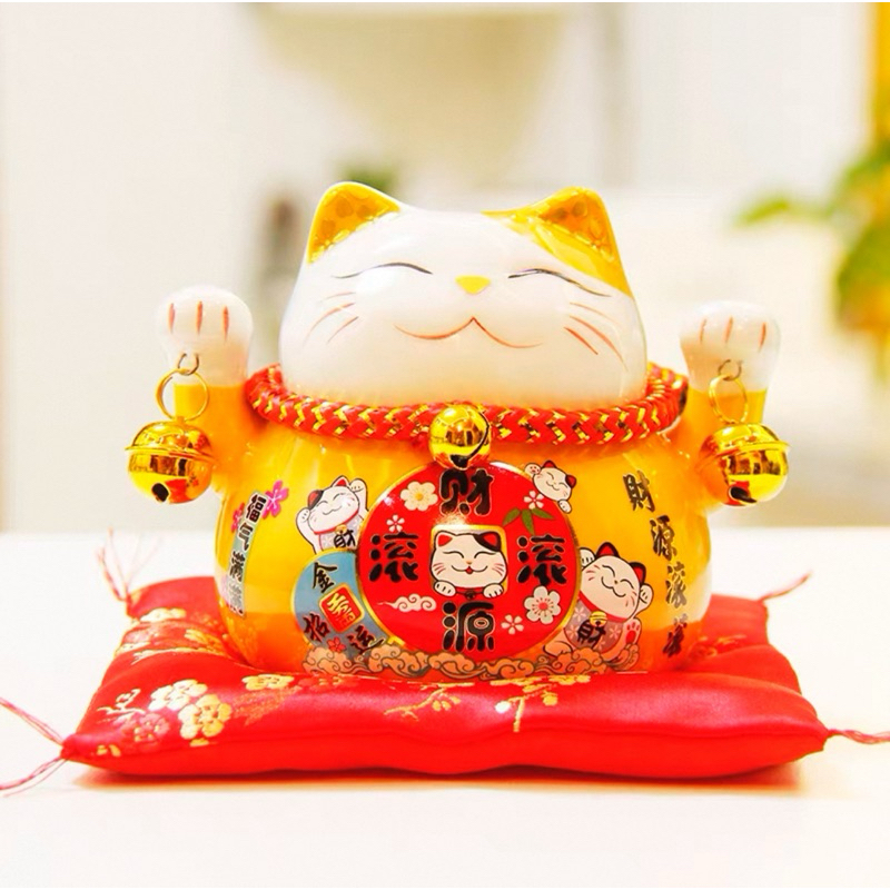 Lucky Cat Keramik / Pajangan Lucky Cat / Celengan Lucky Cat