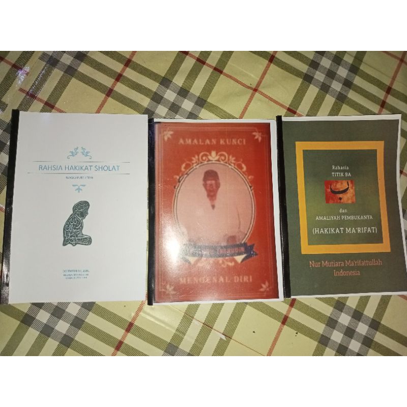 Promo Terbatas 3 kitab langka Rahasia Hakikat sholat, kunci amalan mengenal diri & Kitab Rahasia tit
