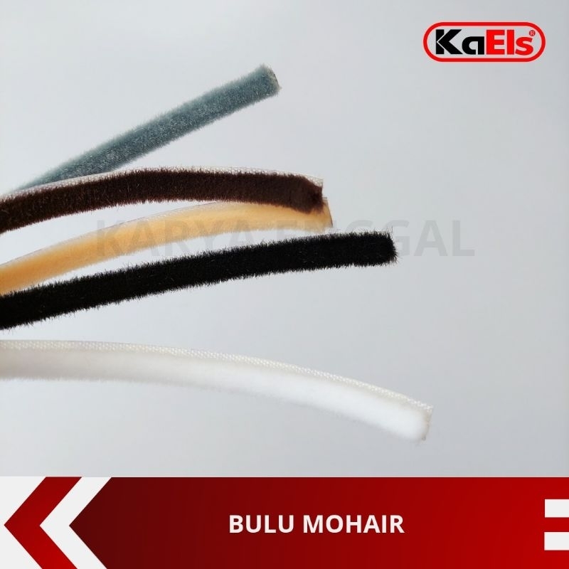 Bulu Mohair Double Tape - Bulu Moher - Mohair Door Seal Peredam Pintu Sliding Jendela Firniture