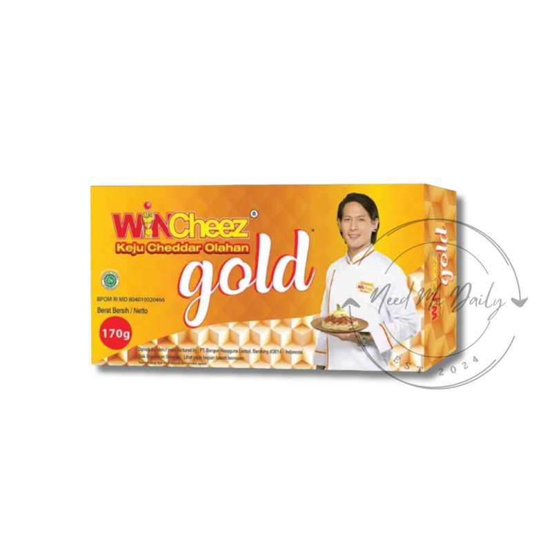 

Wincheez Cheddar Keju Gold 170gram ED 02/2026