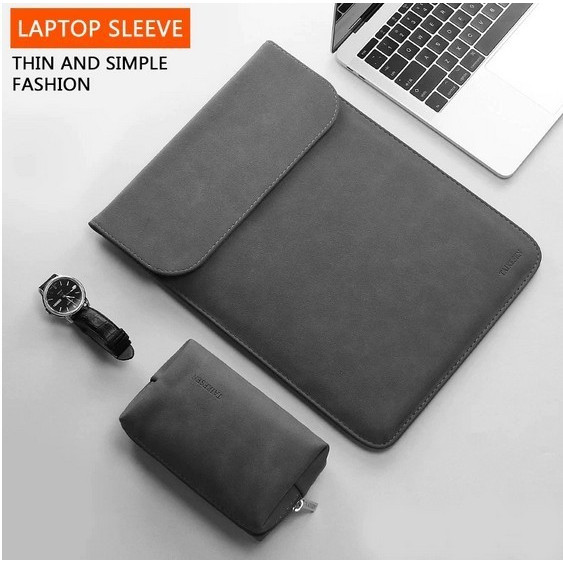Laptop Lenovo LOQ 15 15.6 Inch Sleeve Leather Premium Tas Mousepad Executive