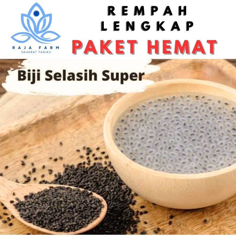 

BIji Selasih Super Paket Hemat Rempah Selasih Berkualitas