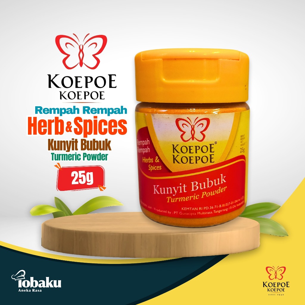 

Kunyit Bubuk - Rempah Rempah KOEPOE KOEPOE Herb & Spices Turmeric Powder 25g