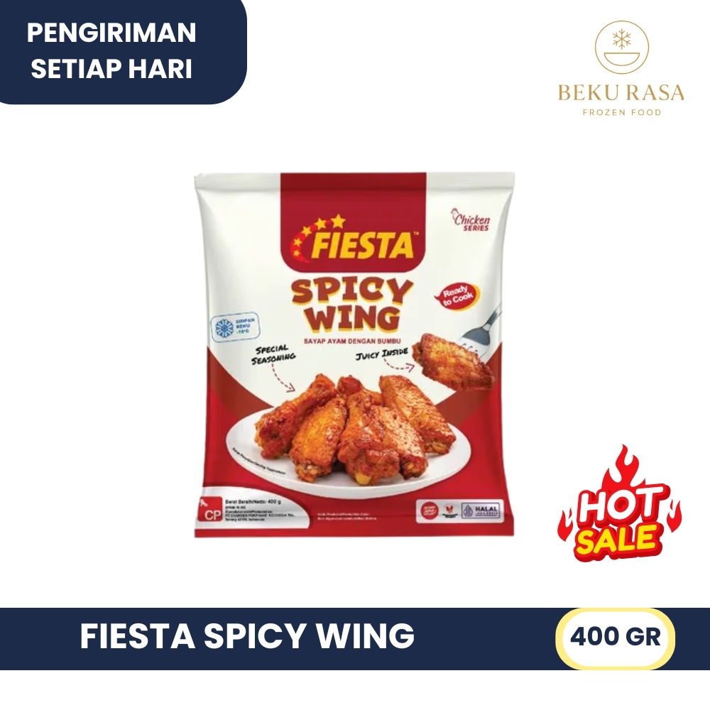 

FIESTA SPICY WING SAYAP AYAM PEDAS INSTAN 400GR