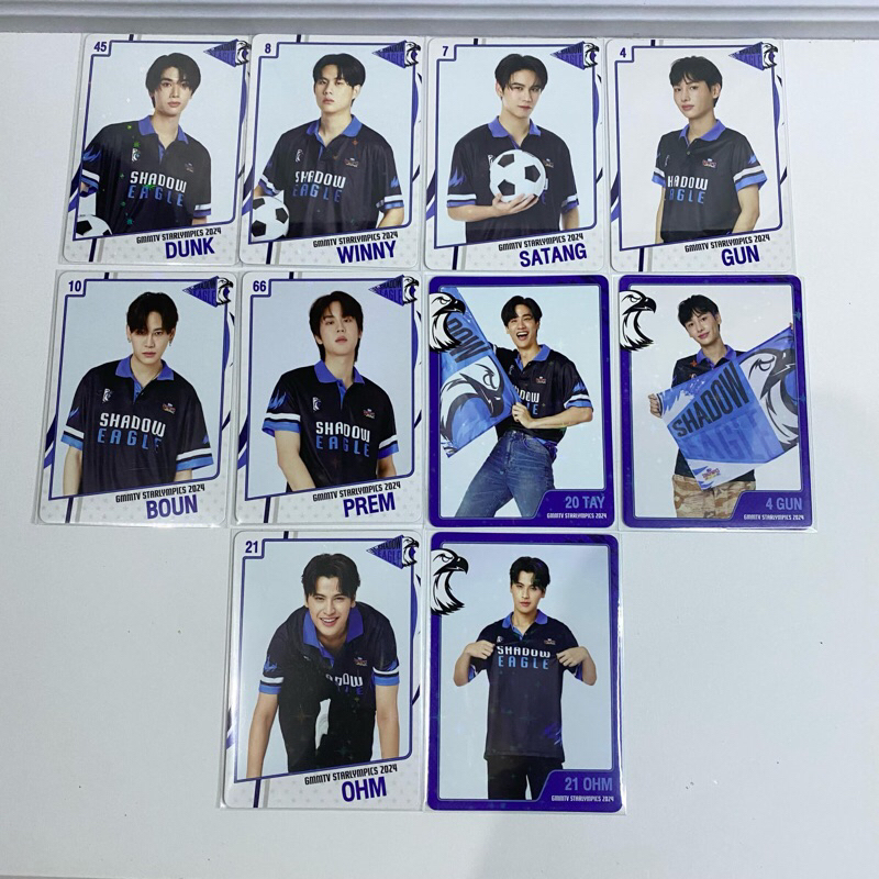 CC GMMTV STARLYMPIC 2024 SHADOW EAGLE COLLECTIBLE CARD PC PHOTOCARD DUNK WINNY OFF PREM NEW TAY TAWA