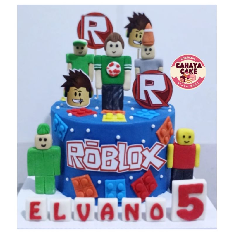 

Kue Ulang Tahun Roblox / Roblox Cake / Kue Ultah Anak Karakter Roblox
