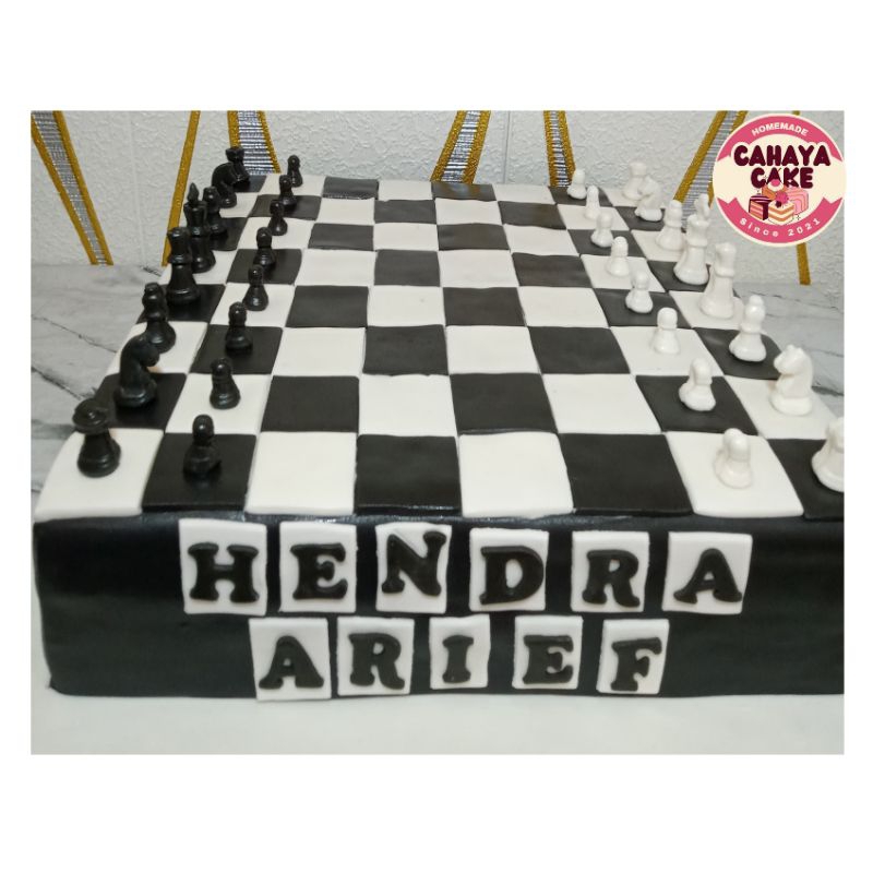 

Kue Ulang Tahun Catur / Catur Cake / Kue Ultah Custom Catur / Kue Catur
