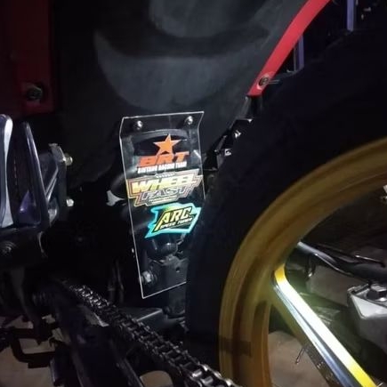 mika akrilik pelindung mono shock mxking