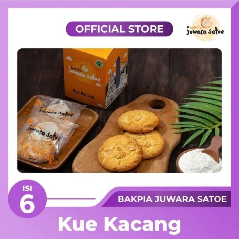 

kue Kacang isi 6 Bakpia Juwara Satoe