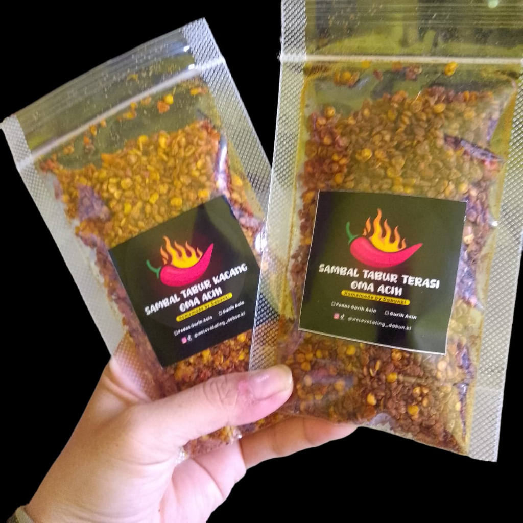 

Sambal Tabur Jontor rasa Terasi dan Kacang Oma Acih Khas Cirebon