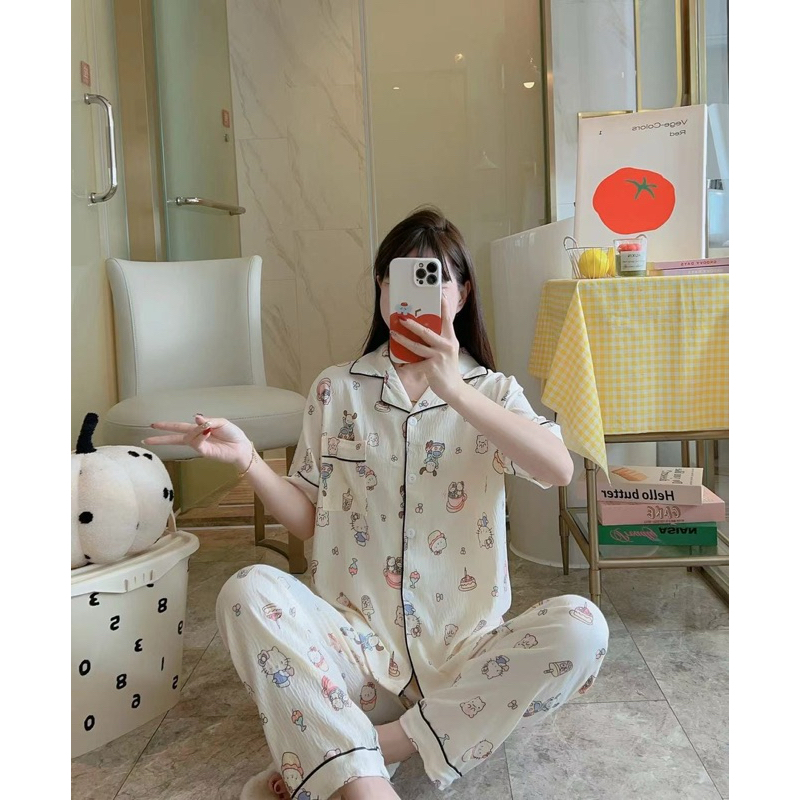 PIYAMA LEMBUT, PIYAMA IMPORT, BAJU TIDUR LUCU, PIYAMA KEKINIAN, PIYAMA WANITA, BAJU TIDUR, PIYAMA PR