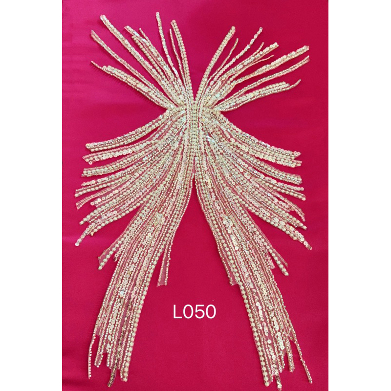 L050 Gold Waist Ornamen / lace sangjit / bordir cheongsam/ bordir gaun sangjit