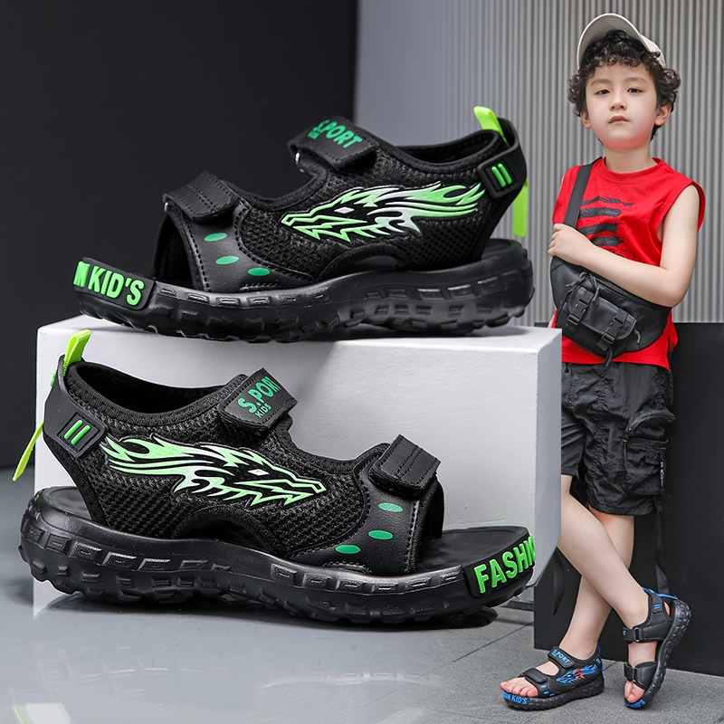 100% Import Sandal Anak Laki-laki Sendal Gunung Sport Anak Siswa Non-slip Lembut Sole Sepatu Bayi Re