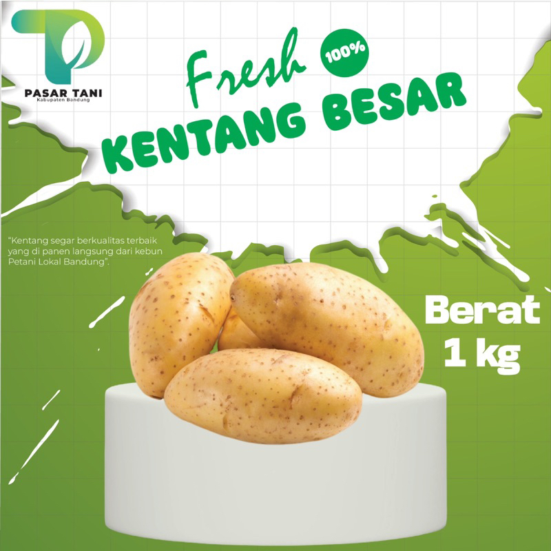 

Kentang Besar (1 kg Segar)