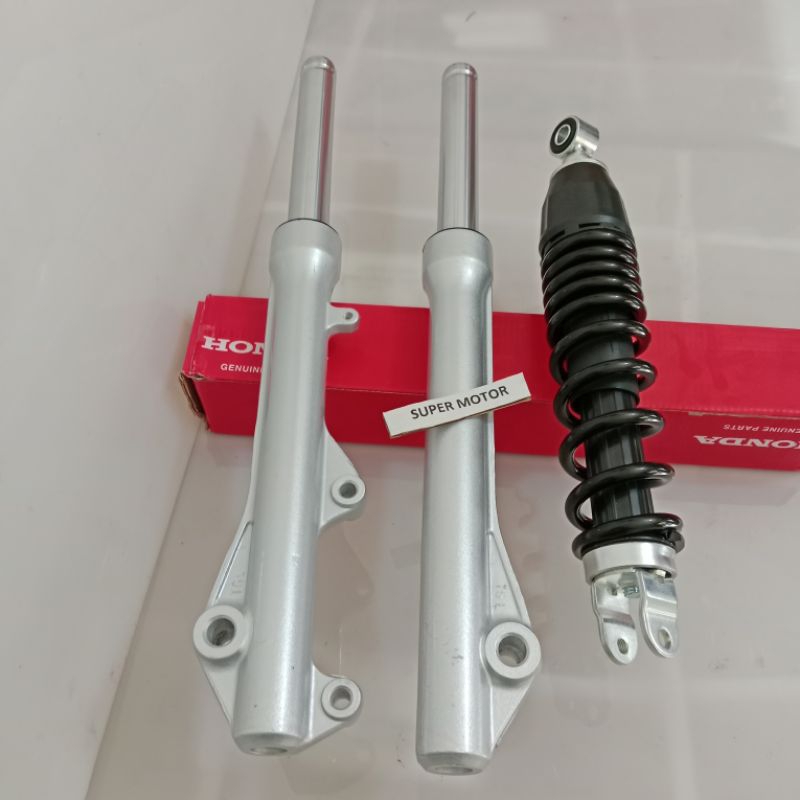 Sok Depan + Belakang Scoopy Carbu sok depan belakang komplit Scoopy Carbu sok depan belakang