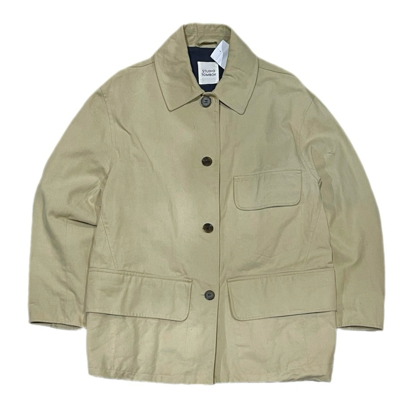Studio  Tomboy Korean Streetwear Brand Canvas Heavyweight Button Chore Coat Jacket