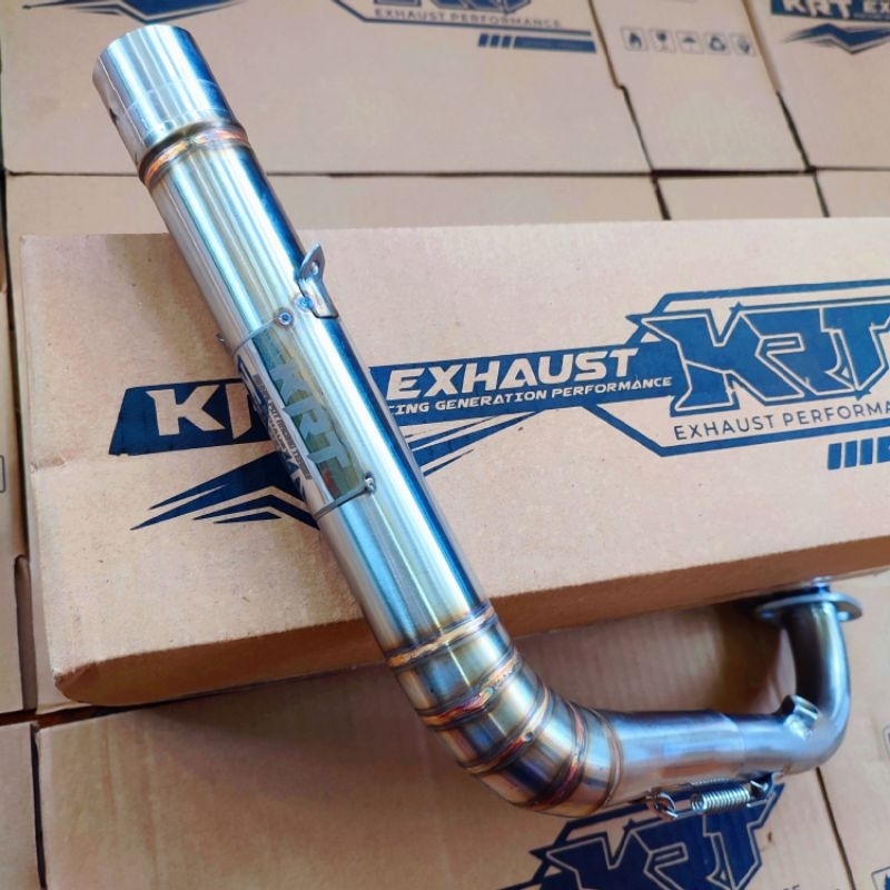 Leher Salemba Vario 160 38mm Pcx 160 New Ori KRT Knalpot Racing Laser Nama Free