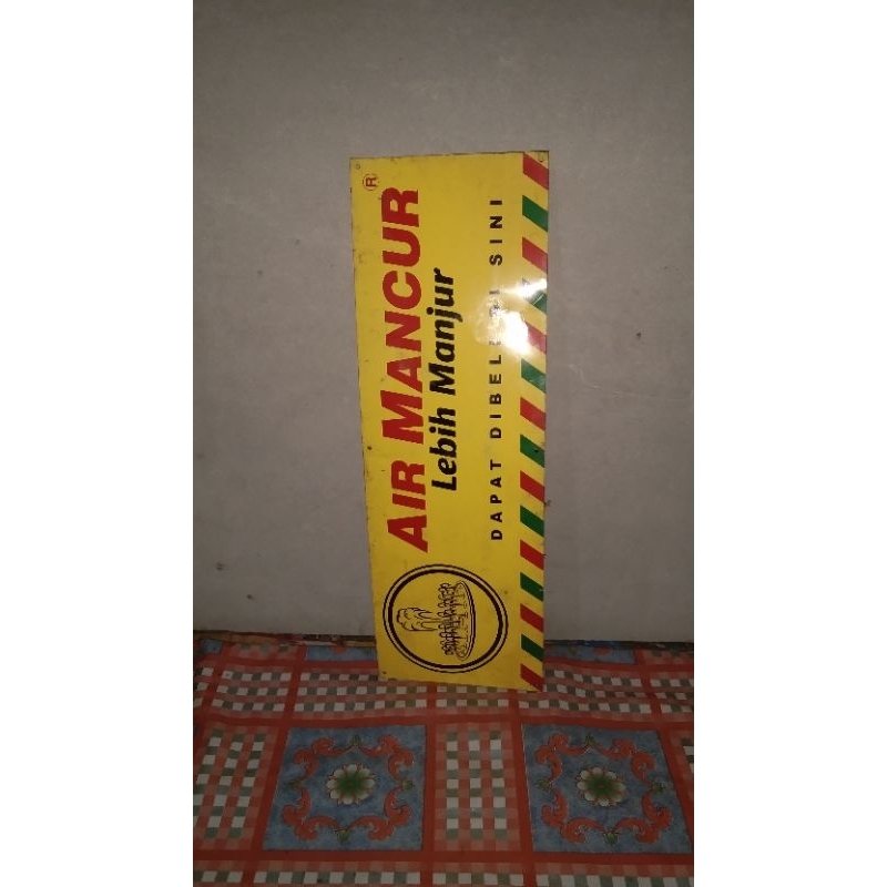 iklan seng hiasan dinding jadul lawas