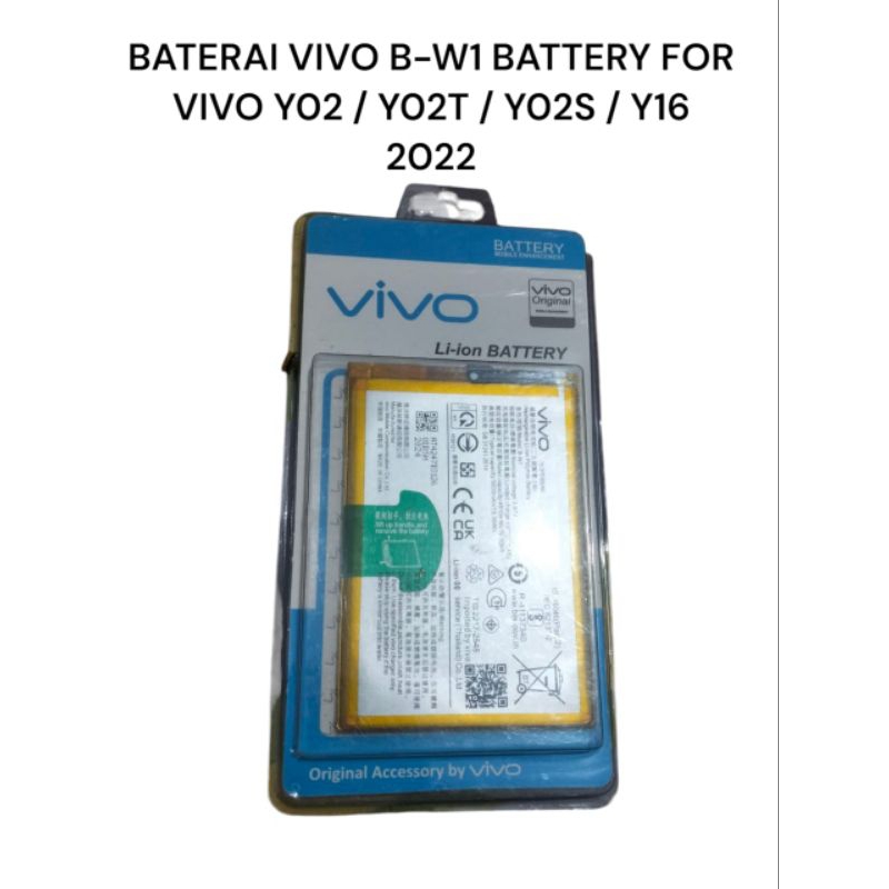 BATERAI VIVO B-W1 BATTERY FOR VIVO Y02/YO2T/Y02S/Y16 2022