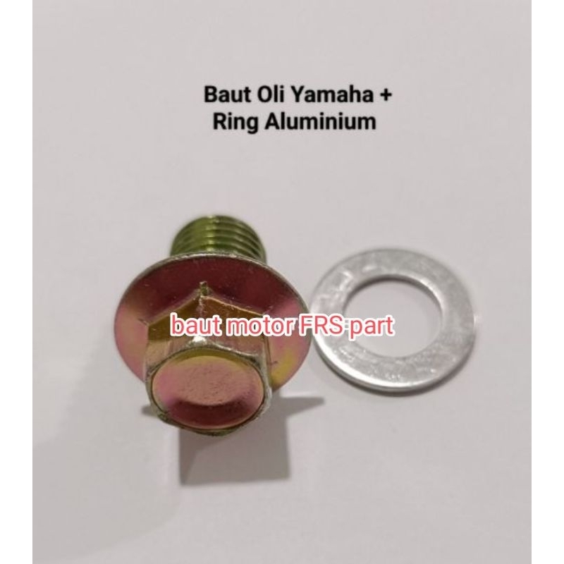1pcs baut oli mesin Yamaha+ring alumunium