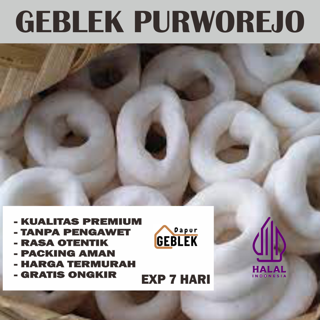 

Geblek / Binggel Mentah Asli Khas Purworejo Tanpa Bahan Pengawet