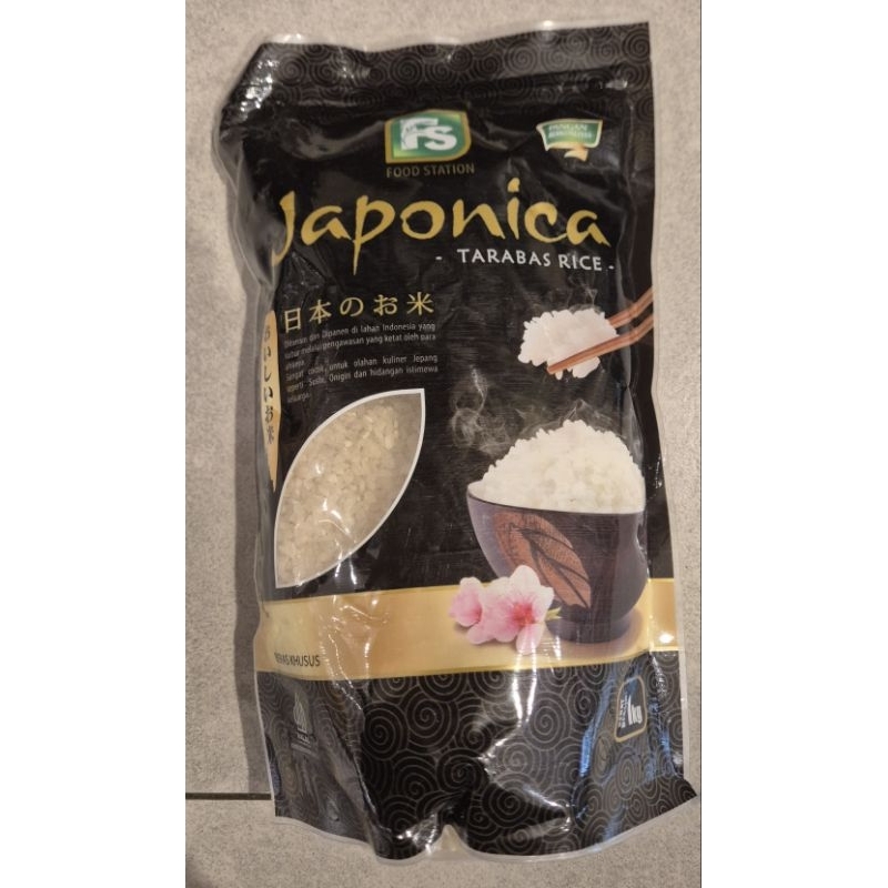 

Beras Jepang FS FOOD STATION Japonica Tarabas Rice 1kg - HM