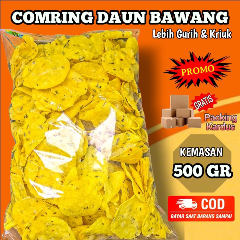 

Comring Bawang Murah 500gr / Kecimpring Singkong Bawaang Daun / Gemblong Khas Ciamis Lebih Gurih Dan Kriuk Termurah