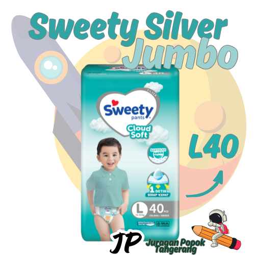 Sweety Silver Diapers Pants Jumbo L / Sweety Silver Pants