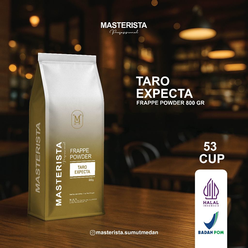 

MASTERISTA TARO EXPECTA 800gr/Bubuk Minuman Rasa Taro / Bubuk Taro Frappe