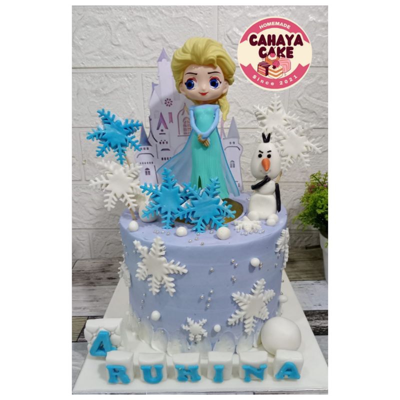 

Frozen Cake / Kue Ulang Tahun Karakter Frozen / Elsa Cake / Kue Ultah Frozen
