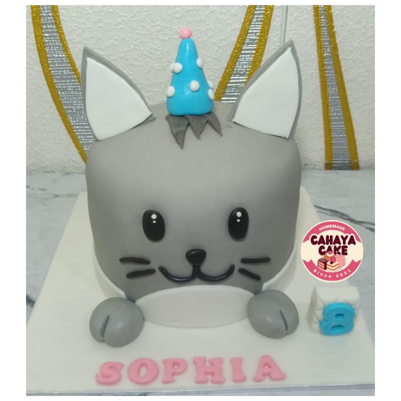 

Kue Ulang Tahun Kucing / Cat Cake / Kue Ultah Karakter Kucing