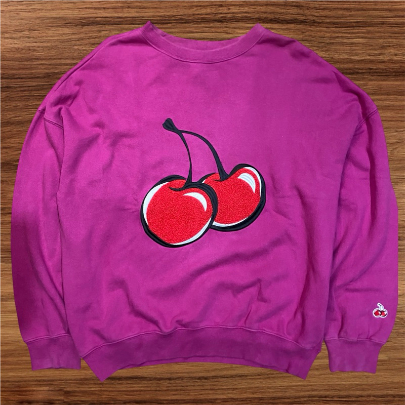 Kirsh Cherry Logo Pink Magenta Full Bordir Preloved