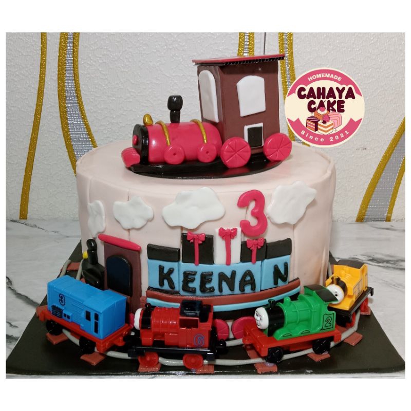 

Thomas Train Cake / Kue Ulang Tahun Kereta Thomas / Kue Ultah Kereta Custom
