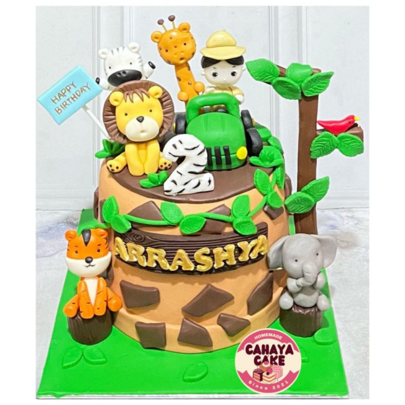 

Animal Cake / Jungle Cake / Safari Cake / Kue Ulang Tahun Hewan