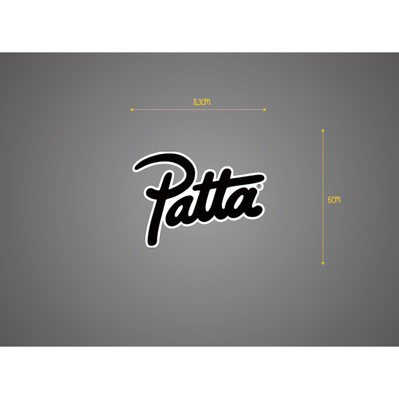 

stiker brand PATTA vinil glossy cuting skate distro
