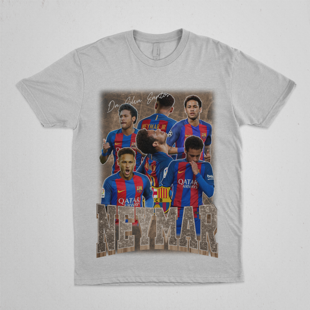 T-SHIRT NEYMAR // KAOS NEYMAR // NEYMAR JR // KAOS VINTAGE NEYMAR // BARCELONA // 002