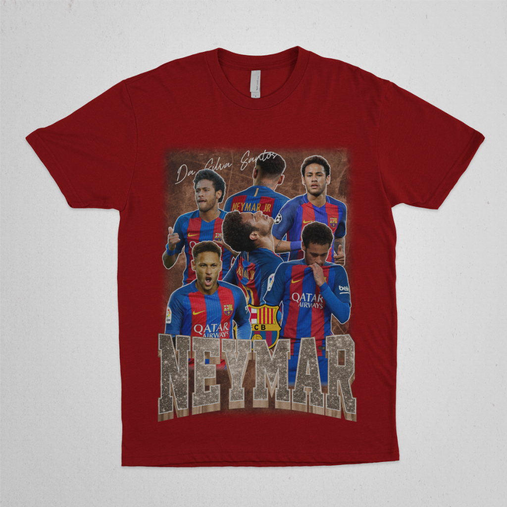 T-SHIRT NEYMAR // KAOS NEYMAR // NEYMAR JR // KAOS VINTAGE NEYMAR // BARCELONA // 003
