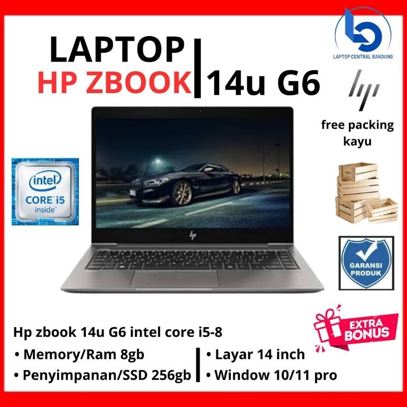 Laptop hp zbook 14u G6 Intel core i5 gen8 | Ram16GB | SSD 256GB Bergaransi