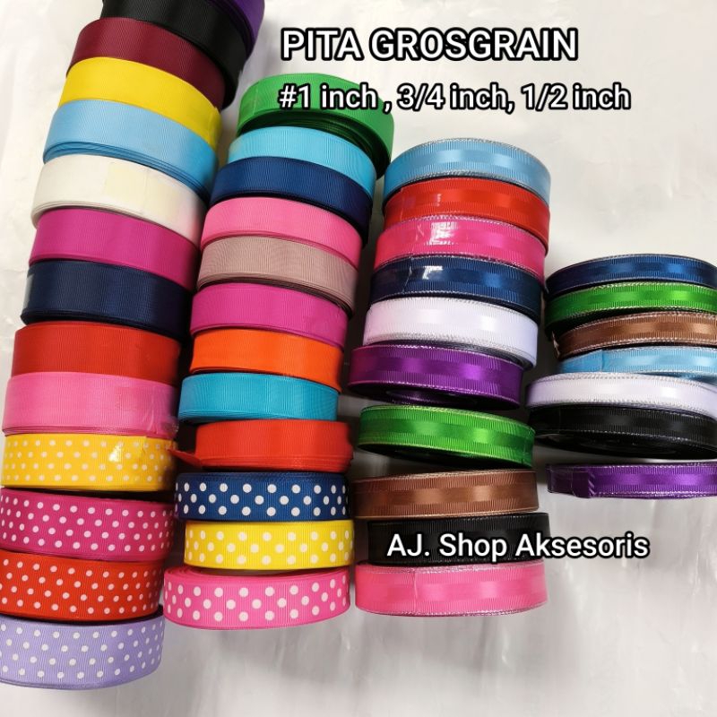 

PER ROLL PITA GROSGRAIN POLOS 2CM / 2,5 CM