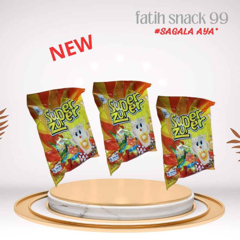 

PERMEN SUPER ZUPER BAG ISI [ 40 x 2.5 g ] ASSORTED SOUR CANDI ASAM MANIS